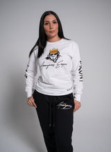 White Long sleeve front line shirt