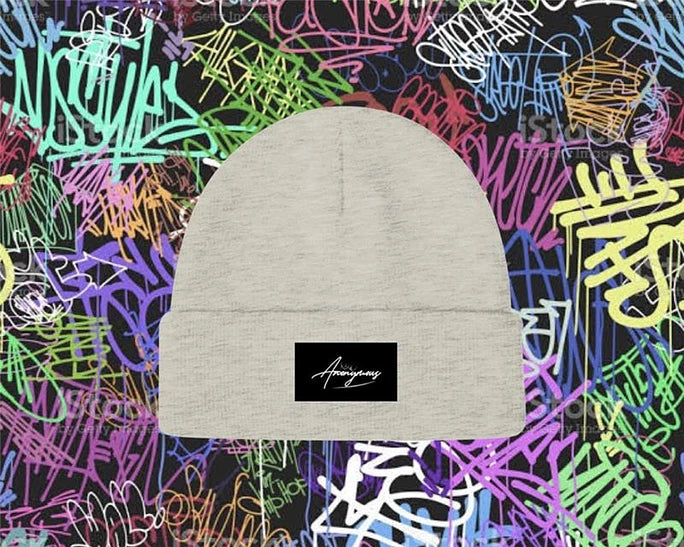 Womans grey beanie