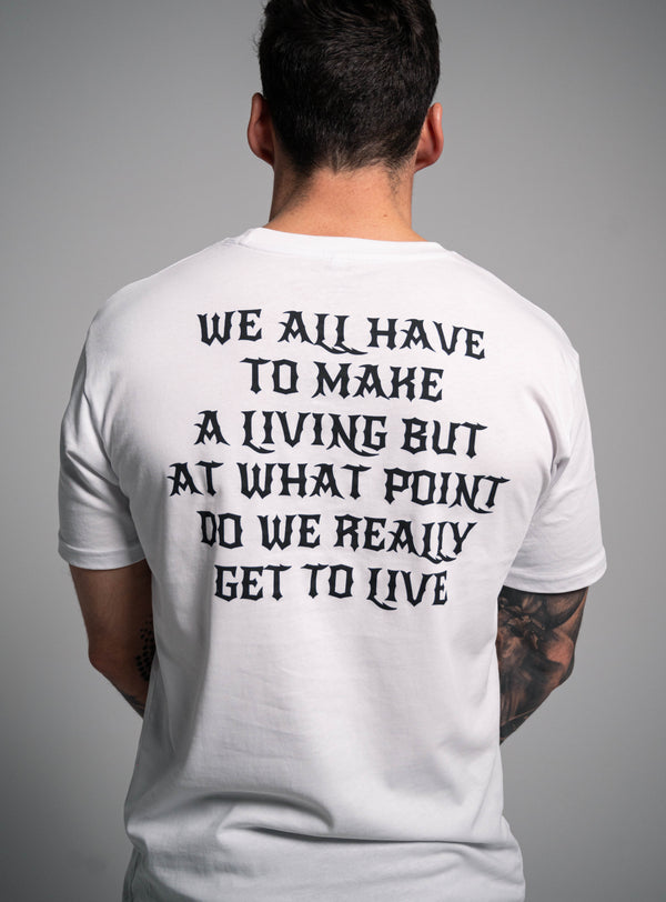 Meaningful white T-shirt