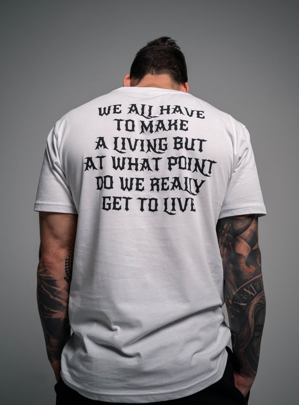 Meaningful white T-shirt