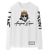 White Long sleeve front line shirt